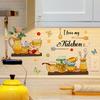 English Kitchen Bee Butterfly Cartoon Wall Sticker Classic Background Wall Living Room Bedroom Decoration Wall Sticker 30x60cm