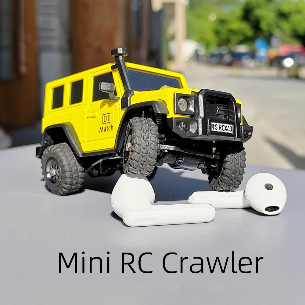 2026 X43 1:43 Mini Crawler RC Car Simulation Full Time 2.4G Hz 4-wheel Drive Climbing Vehicle Toy Remote Control Toys RTR Kit for Kids and Adults Toys