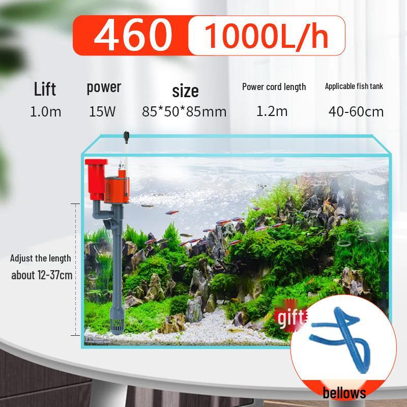 

Многофункциональный аквариумный водяной насос West Dragon: Насыщающий кислородом, Циркуляционный, Фильтрующий Погружной насос 3-в-1. 45W (for 100-130cm tank)