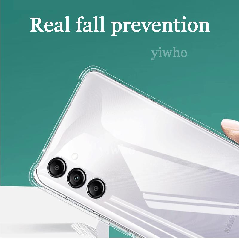 Luxury Clear Soft Silicone Case For Samsung a14 5g Shockproof Transparent For Galaxy a 14 5g Mobile Phone Cases back Covers