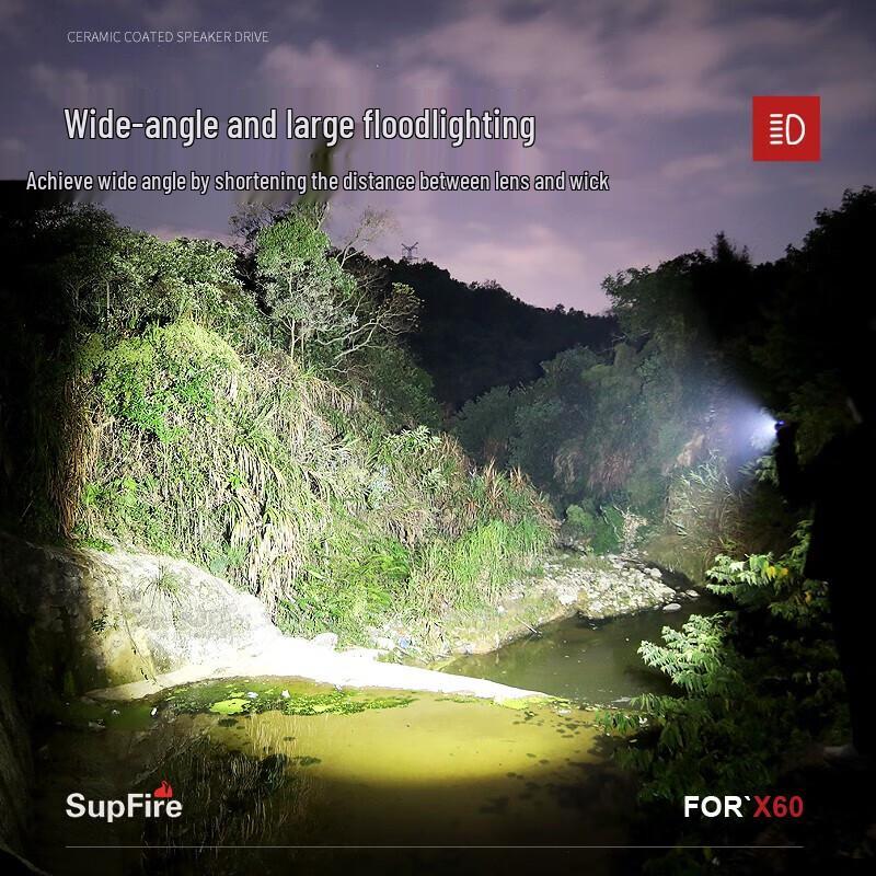 X60 High-Power Rechargeable Flashlight