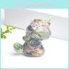 Natural Crystal Unicorn Figurine Home Decor Gift With Handmade Resin Embellishments For Living Room