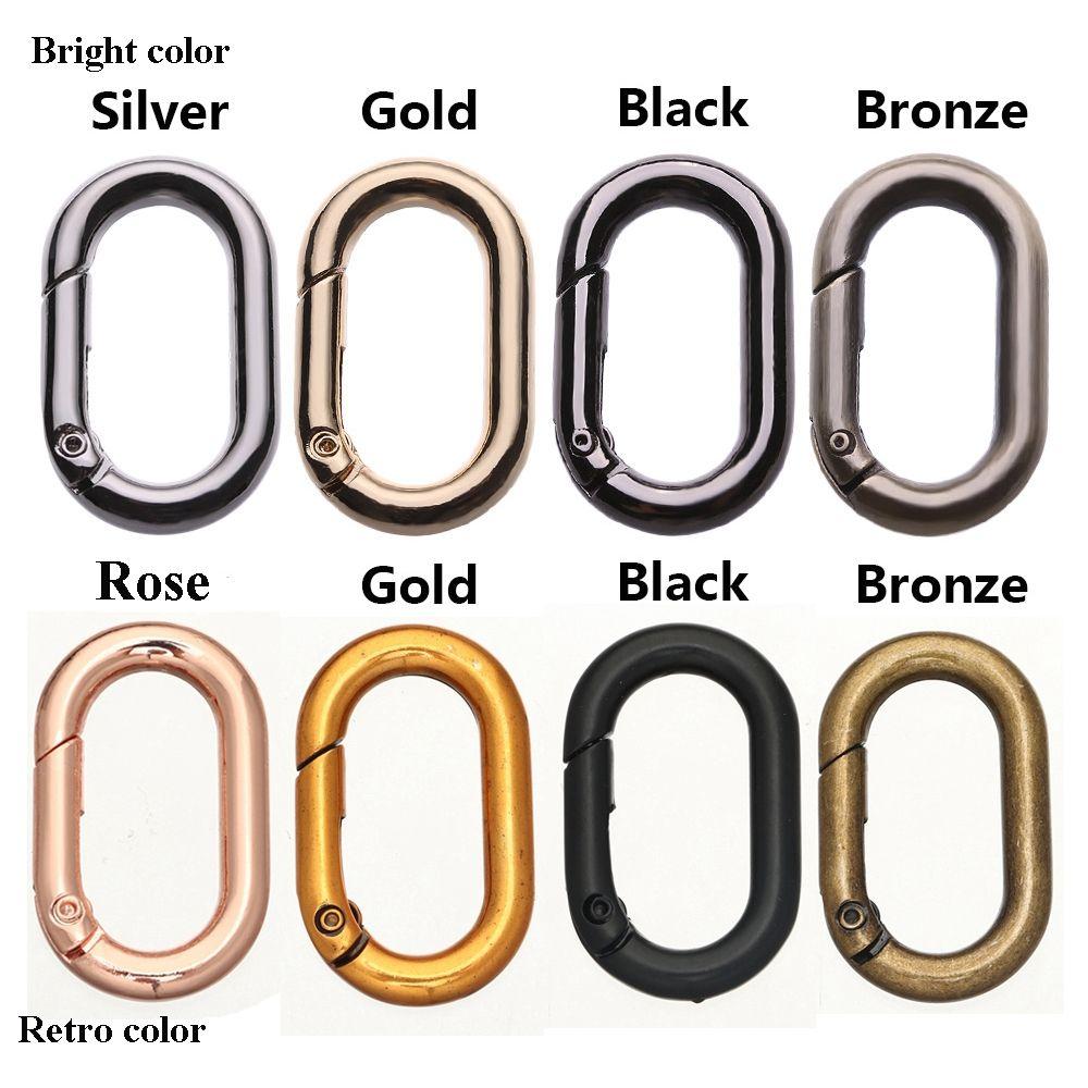 Camping Hiking Accessories Outdoor Carabiner Handbags Clips Spring Oval Rings Bag Belt Buckles