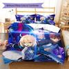 Fate Pattern Bedding Quilt Set Quilt Cover Pillowcase Home Decoration Birthday Gift (1 * duvet cover + 2 * pillowcase, without core)