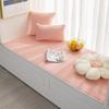 Winter Window Cushion Ledge Cushion Blanket Solid Color Plush Cushion Bedroom Balcony Mat