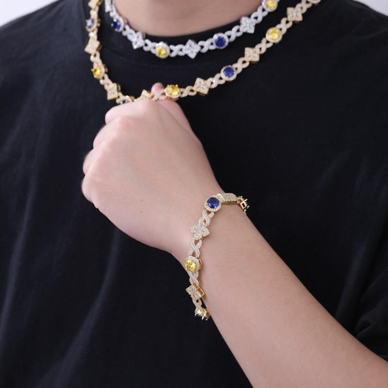 Minimalist Square Zircon Pendant Necklace Men Women Gold Plated Copper Chain Daily Wear Fashion Jewelry