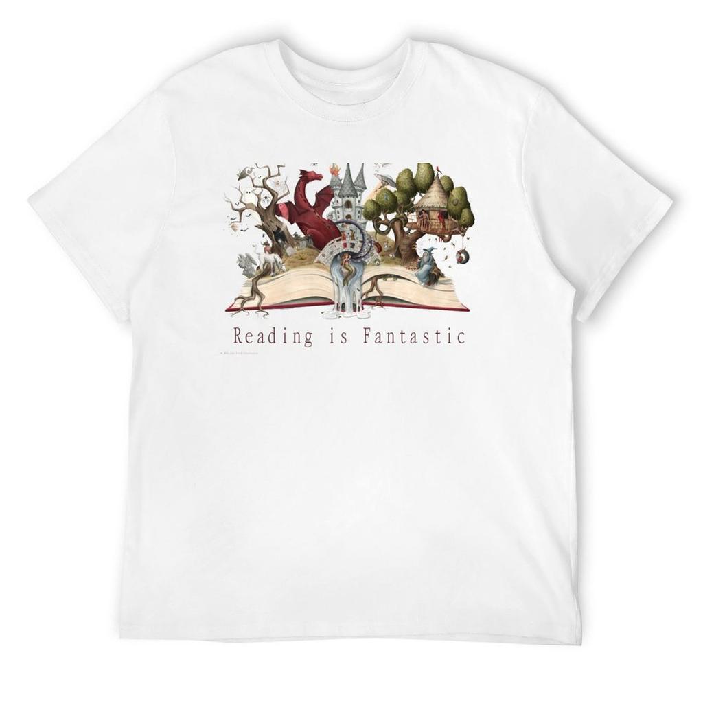 Reading is Fantastic T-Shirt blacks oversized men clothings