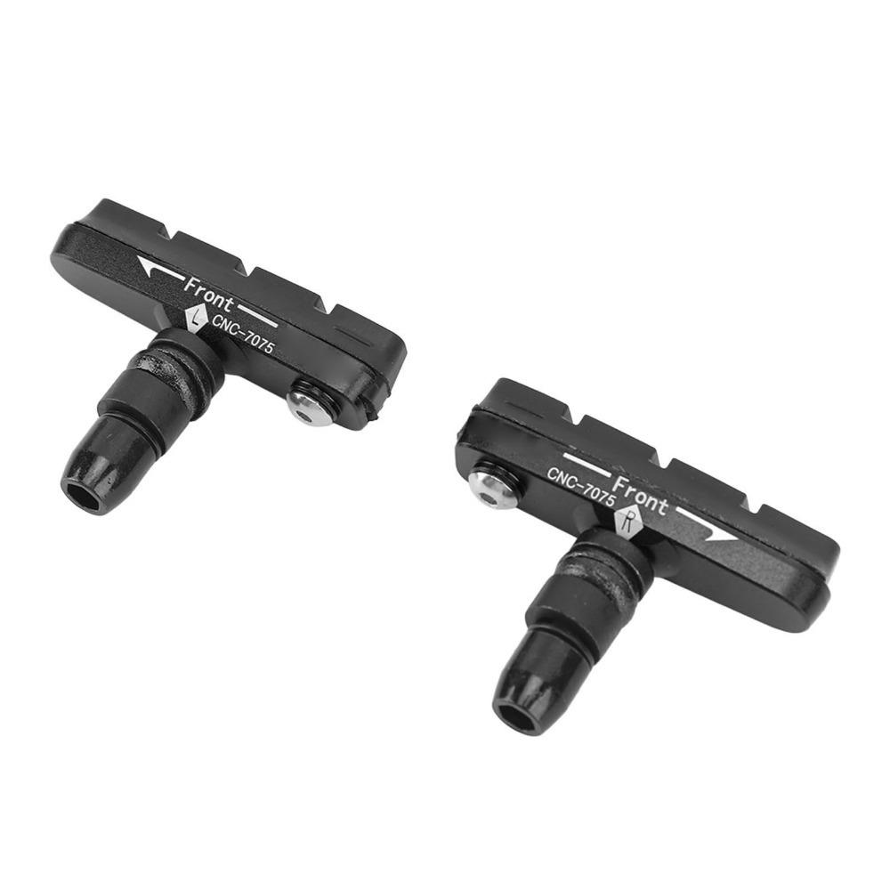 1 Pair Quiet Braking Bike V Brake Pads Grooved Surface Mountain Bike Brake Pads  Bike Repair