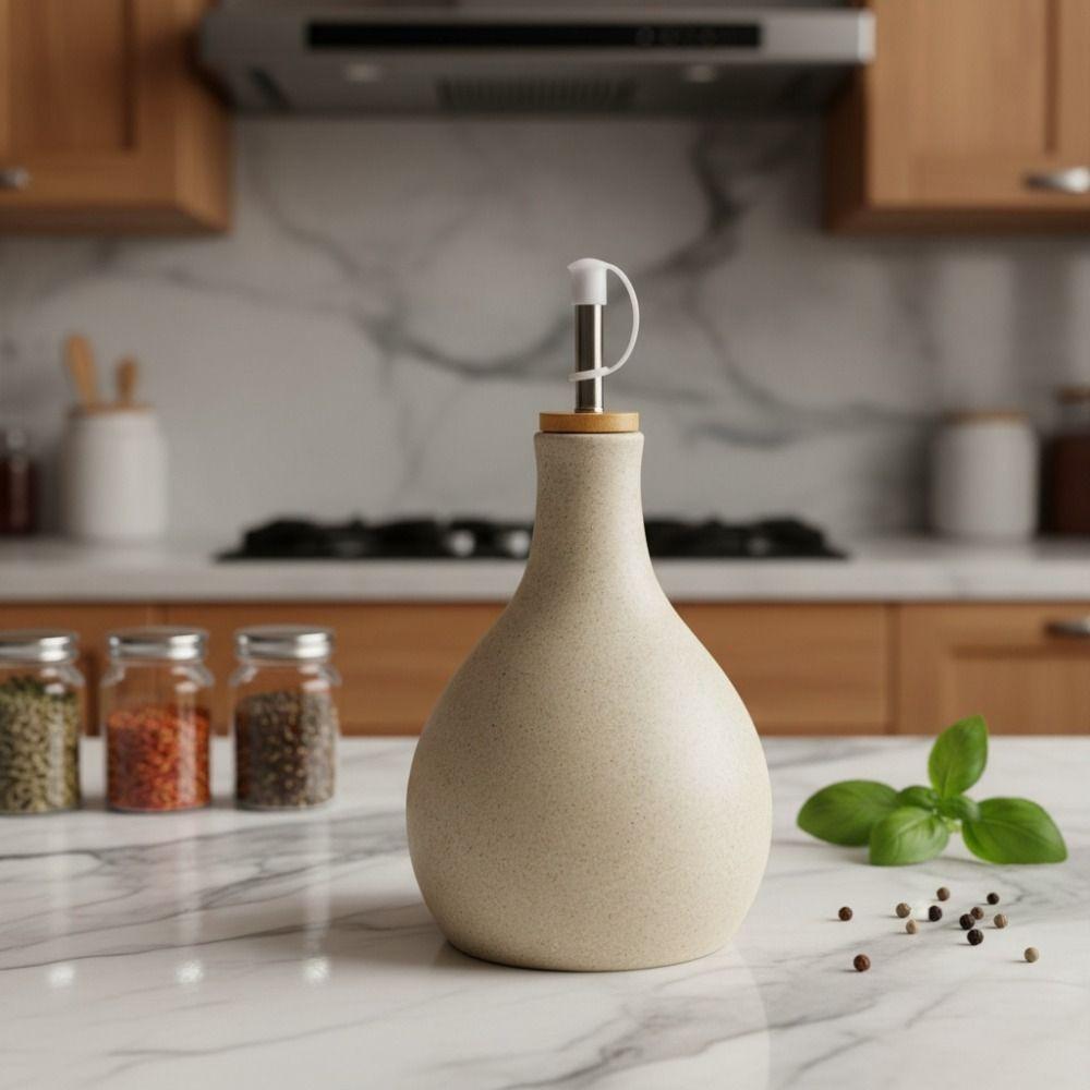 Matte Japanese Style Minimalist Oil Pot Vintage Oil Bottle Simple Seasoning Bottle Dinning Table