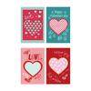 8Pcs/Set Practical Blessing Card Multi-color Present Eye-catching Festive Touch Heart Greeting Cards for Couple