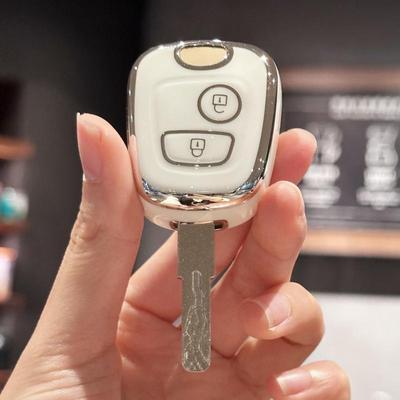 Key FOB Cover For Citroen C1 C4 For Peugeot 106 107 206 207 306 307 406 407 Auto Shell Fob Protector TPU Car Remote Key Case Cov