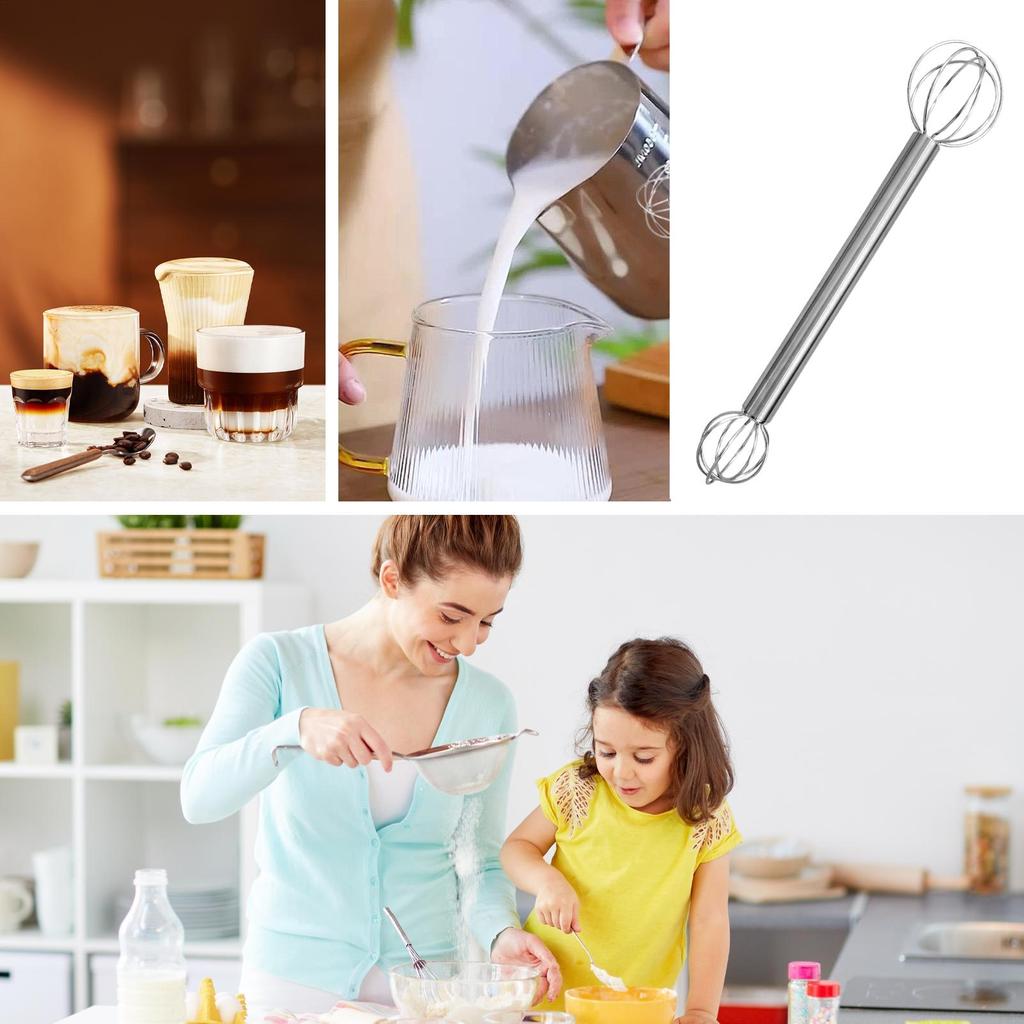 Miso Stirrer Steel Handheld Miso Muddler for Soup Sauce Ergonomic Blender Japanese Mixing Tool for Stirring Kitchen Cooking Home