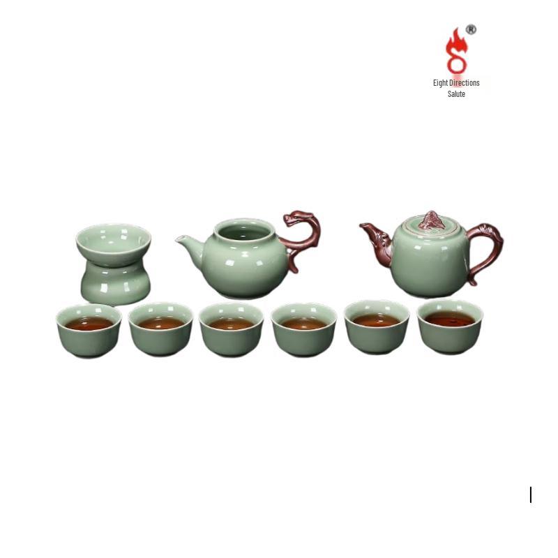 Dragon s Journey 10-Piece Ceramic Tea Set