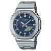 G-Shock Octagonal Navy Blue Stainless Steel Watch GM2110D-2B, Silver, Modern