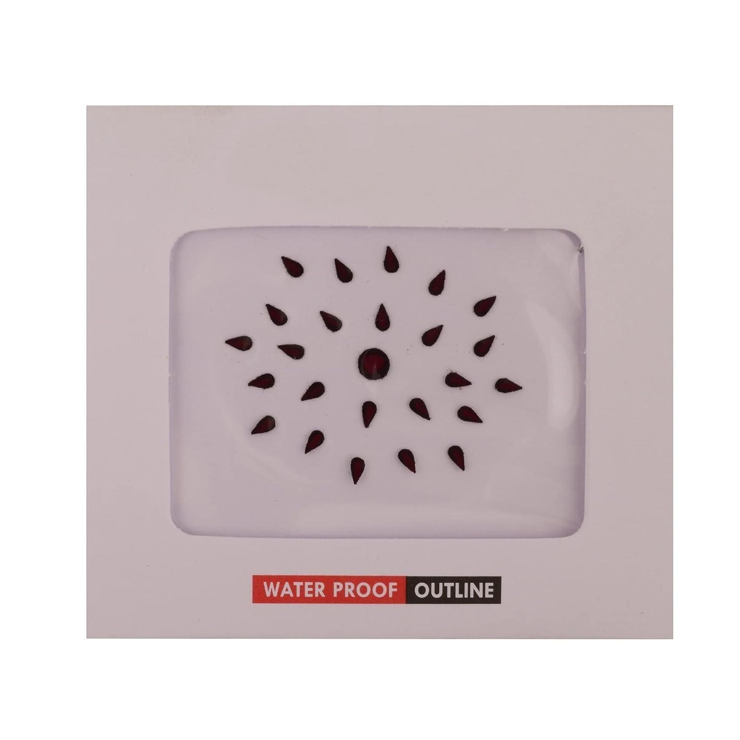 @ Traditional Tear Drop Small Tilak Bindi Maroon 6g Zr-2974-60%Off