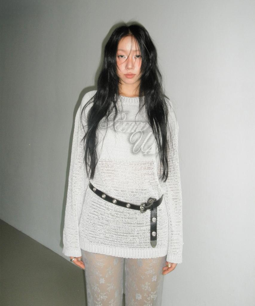 INSEOWL Soft Sheer Knit - Light Gray
