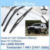 Rover Land Freelander For 1 Mk1 19972006 Front Rear Wiper Blades Brushes Cutter Accessories J Hook 2001 2002 2003 2004 2005 2006