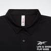 Reebok Casual Comfortable Knitted Short Sleeve Polo Shirt Men tops Black 24SRM401MGH0