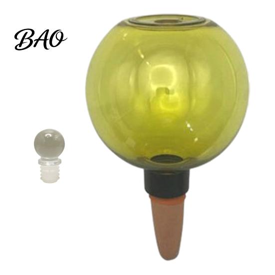Reusable Watering Bulb Self Bulb, 500ml Transparent Automatic Plant Irrigation Ball, Low Maintenance Care Holiday with Lid for Indoor Houseplants