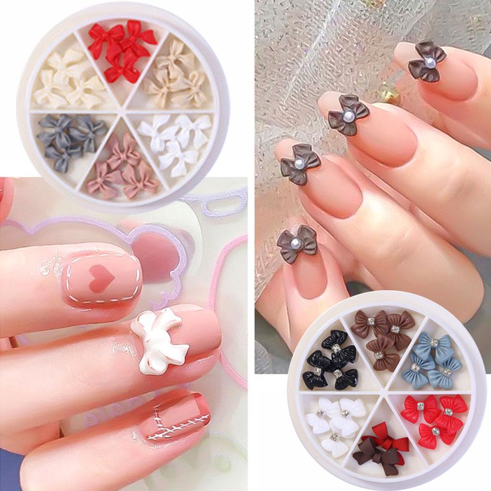 

DIY Manicure Accessories Resin Nail Art Bow Nail Rhinestones Nail Jewelry 3D Nail Decoration
