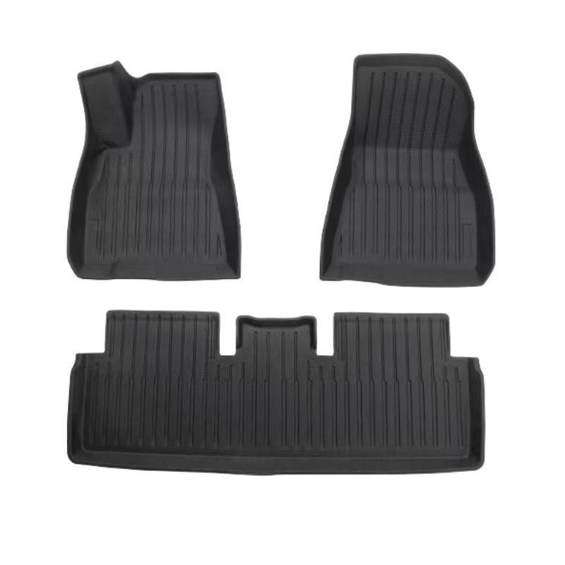 Tesla Model 3 TPE Rice Grain Floor Mats – Protective Kit for Car Modification
