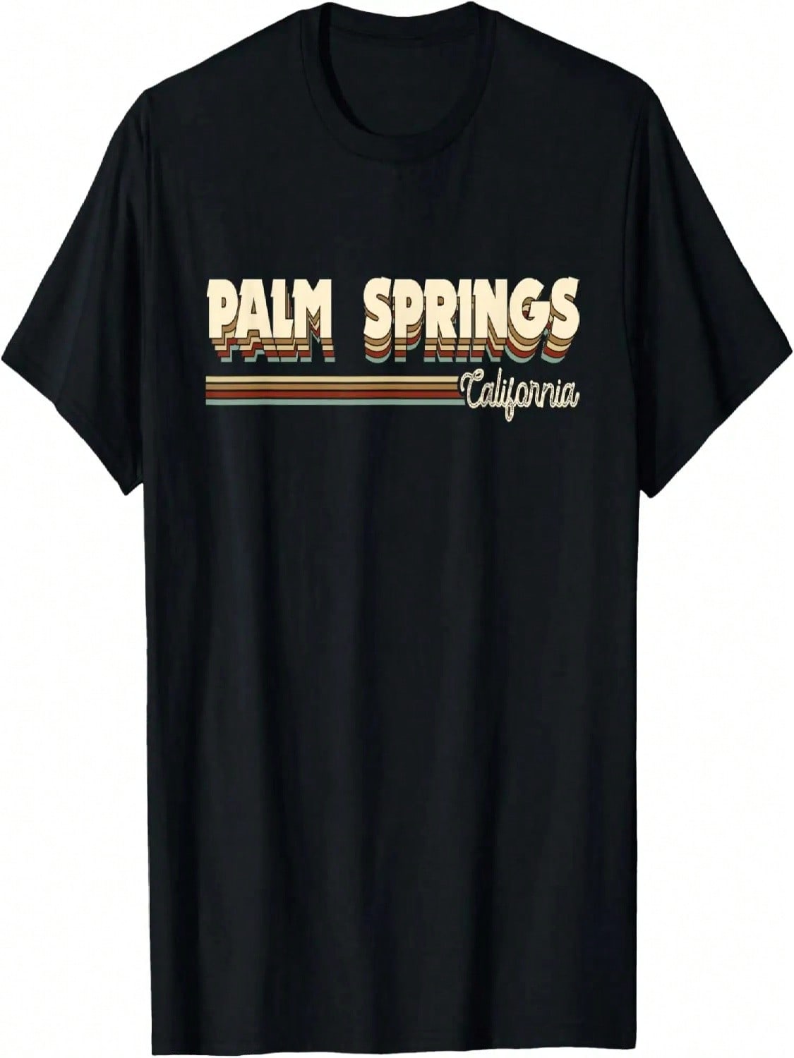 Retro California Gifts Souvenirs Vintage Palm Springs Ca T-Shirt S разноцветный