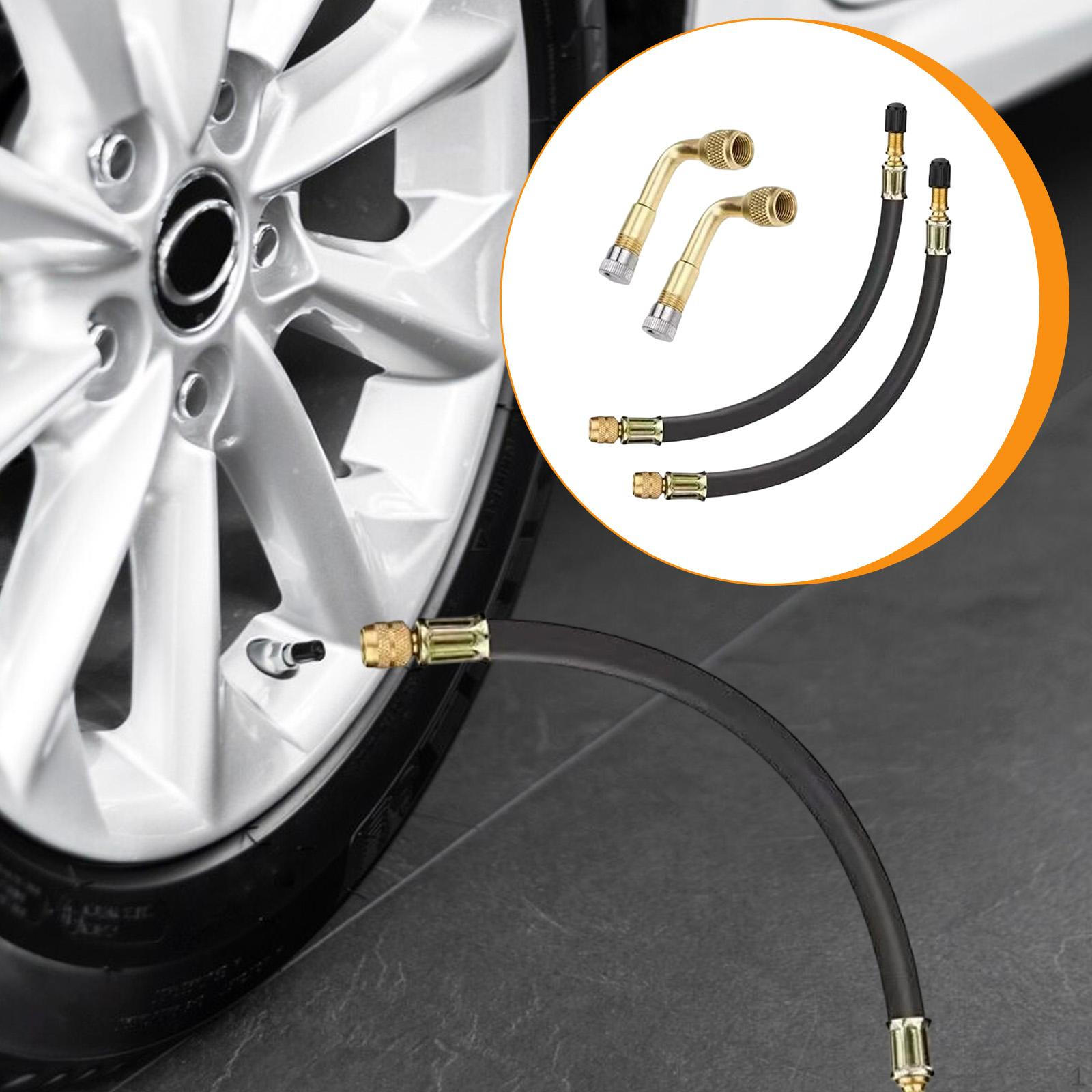 

4x Tire Valve Stem Extension 90 Degree Adapter Bicycle Accessories Garage Universal for