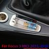 Car Gear Shift Panel Cover Fit for Ford Focus MK3 2015-2018 AT LHD Card Slot Protection Sticker Trim Decoration Accessories