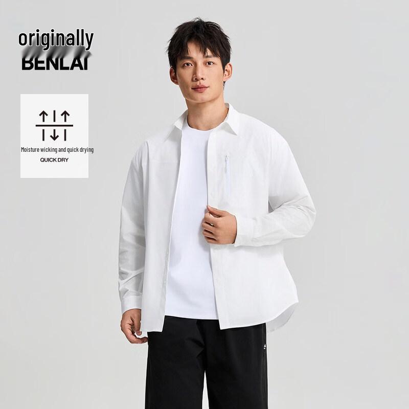 Men s Quick-Drying Loose Workwear Long-Sleeve Shirt XL