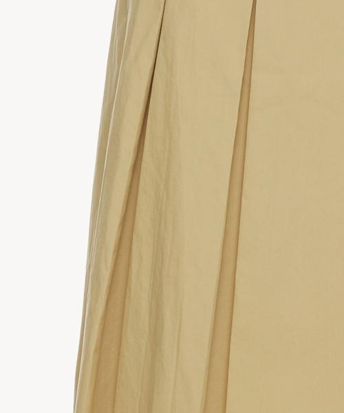 RIDIFI Cotton Pleats Skirt_Beige