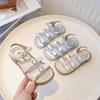 Girls sandals 2025 summer new children's shoes little girl princess shoes soft sole foreign style baby shoes beach shoes