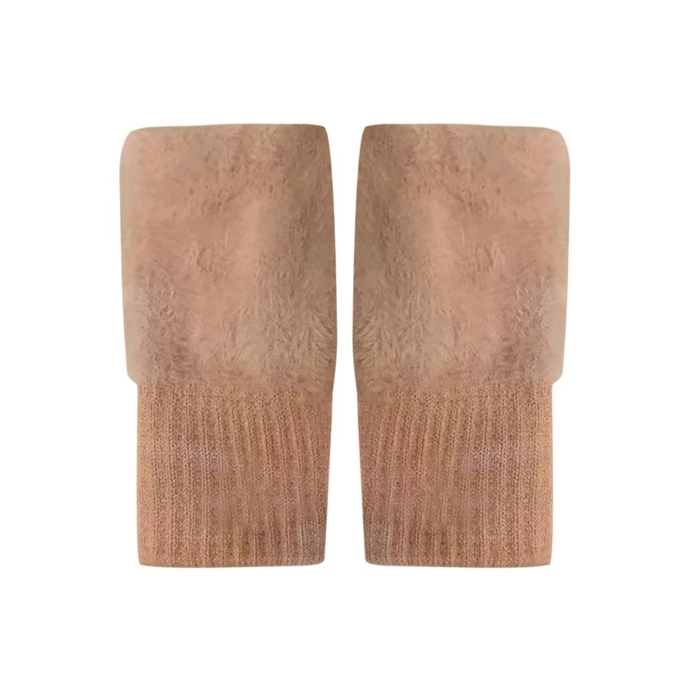 Soft Half Finger Gloves Warm Insulation Wrist Mittens  Winter Women's Wear Accessory