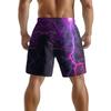Pantaloncini Casual da Uomo con Elemento Fulmine Oscuro Naturale Europeo e Americano Pantaloni da Spiaggia