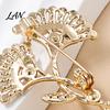 Nature Inspired Pin Rhinestone Ginkgo Leaf Brooch, Sparkling Lapel for Men Women, Non-fading Brooch Decorative Badge Clothes Bag Hat Scarf Suits