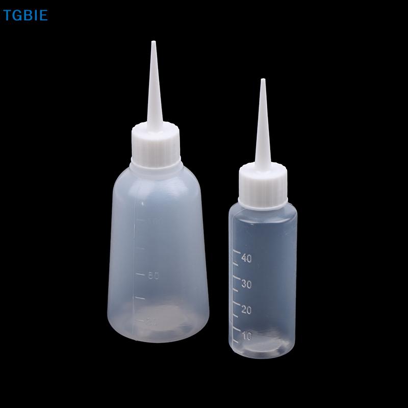 [L]5PCS 40/100ml Plastic Clear Tip Applicator Bottle Squeeze Bottle Suitable For Crafts Art Glue Multi Purpose Refillable Empty