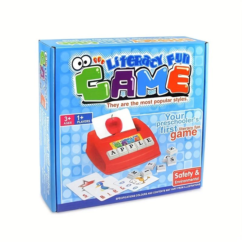 Matching Letter Game Spelling Reading English Alphabet Letters Card Match Game Children Pre-school Learning Language Toys