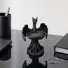 3D Geprint Opbergbakje, Mat Zwart Hars Vliegende Draak Vorm, Stofdichte Sieraden Organizer, voor Ring Oorbellen Huis Decoratief