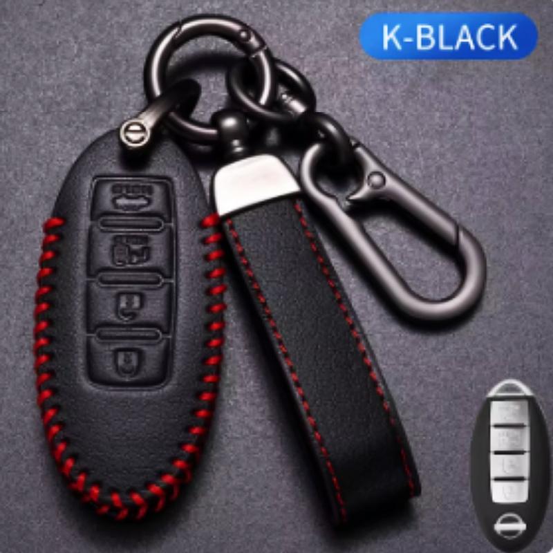 

For Nissan Leaf Micra Qashqai J11 J10 X Trail T32 Versa Note Patrol 4 Buttons Car Key Case Cover Key Fob Cover Accessories For Nissan