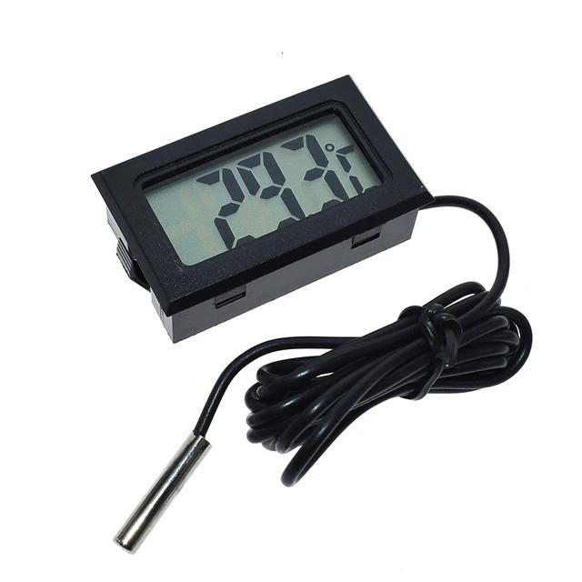 Mini Convenient Digital LCD Thermometer Sensor Hygrometer Gauge Refrigerator Aquarium Monitoring Display Humidity Detector