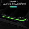 Voor Tesla Model 3 2018-2025 2025 2025/Model Y nachtlampje deurgreepbeschermer lichtgevende handgreepsticker auto-exterieuraccessoires