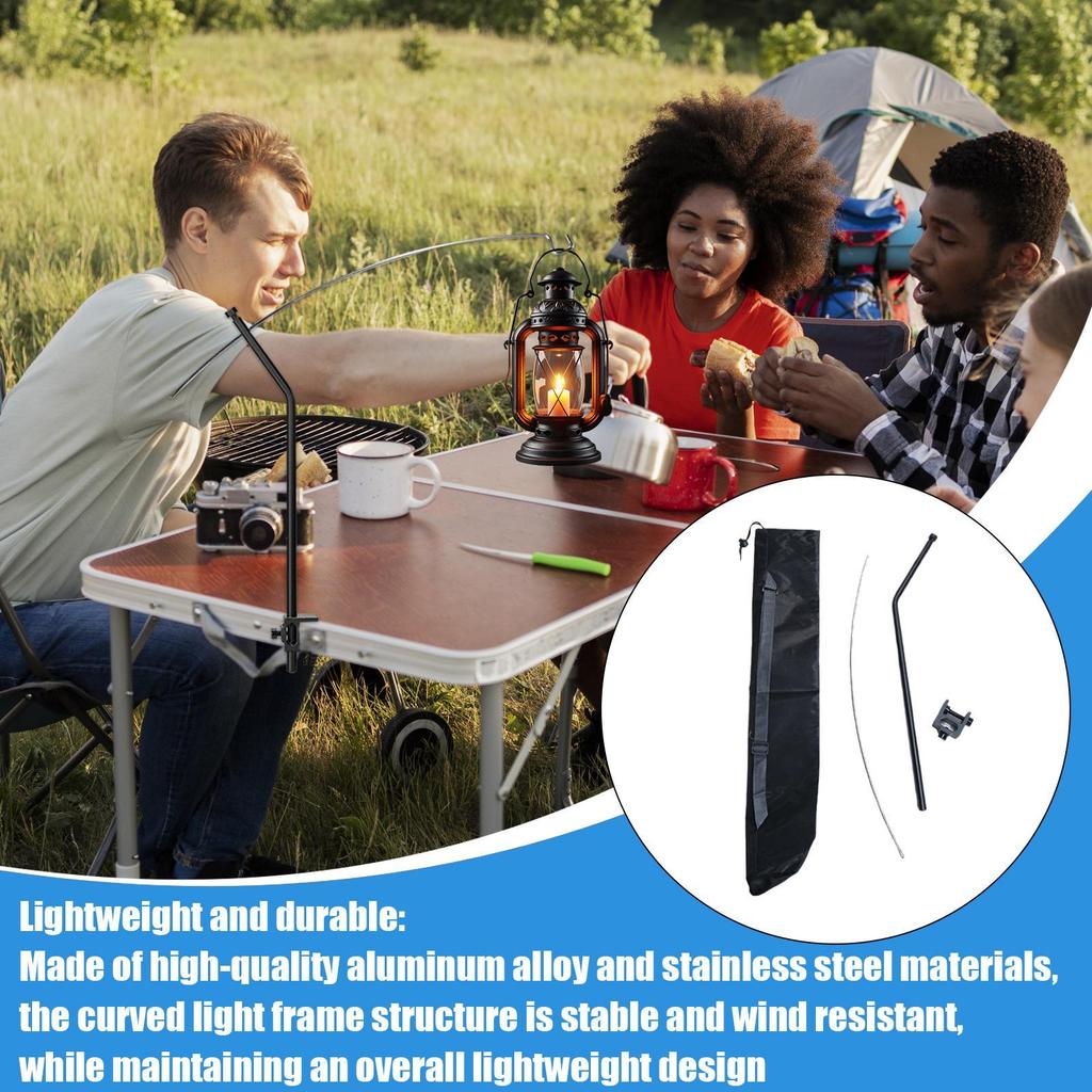 Camping Light Stand Outdoor Camping Lantern Pole Garden Picnic Supplies Lighting Rack Accessories Installation Bracket