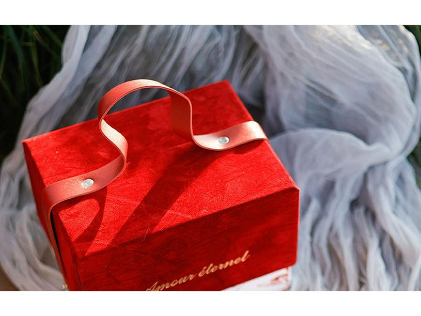Velvet Handheld Wedding Gift Box for Bridesmaids