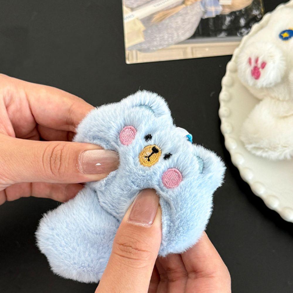 Pink Claw Cute Cat Plush Doll Attractive Eyes Animal Plush Key Chain  Children