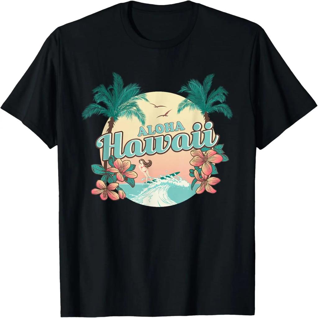 Hawaii - ALOHA - HI - Retro-Design - Klassisches T-Shirt