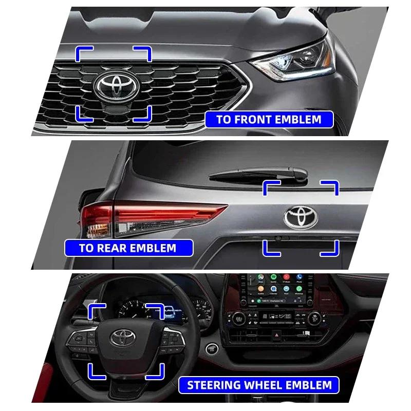 Emblemă Capotă Față Portbagaj Spate Siglă Volan pentru toyota RAV4 Camry yaris CHR LEVIN Vios REIZ