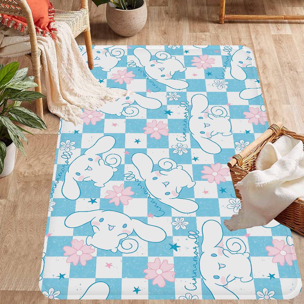 C-Cinnamoroll Kitchen Mat Kids Room Bedroom Decoration Balcony Anti-Slip Doormat Living Room Alfombra