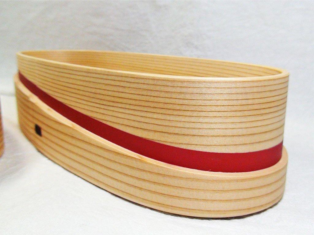 Odate Kogeisha Magewappa Ki 1140 Vermilion Lunch box (Michi)