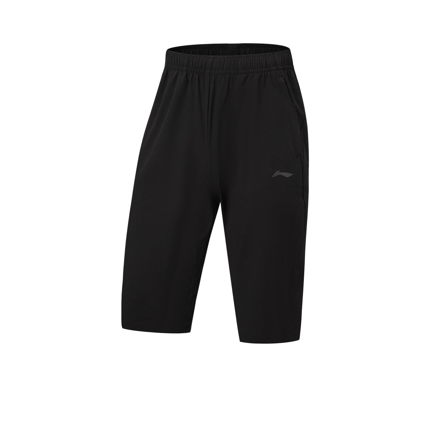Li Ning Fitness Series Moisture Wicking Quick Dry Logo Sports Pants Men bottoms AKQW011-2 M