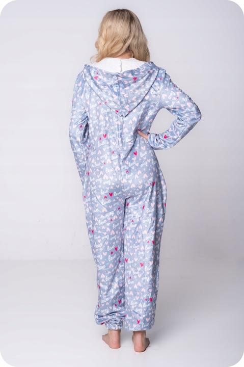 PYJAMAS ONESIE Kigurumi Overall Kostüm HERZEN [ONESIE8]