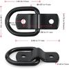 D Ring Tie Down Anchor 1/4" Heavy Duty Trailer Anchor Lashing Rings 2400 Lbs Capacity Trailers Trucks Bed Anchors Bracket Hooks Kit For